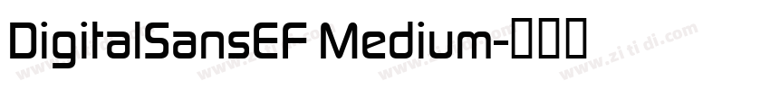 DigitalSansEF Medium字体转换